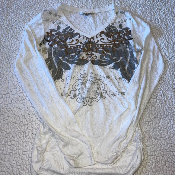 Long Sleeve CAbi Shirt with Design - Picture 1 of 5